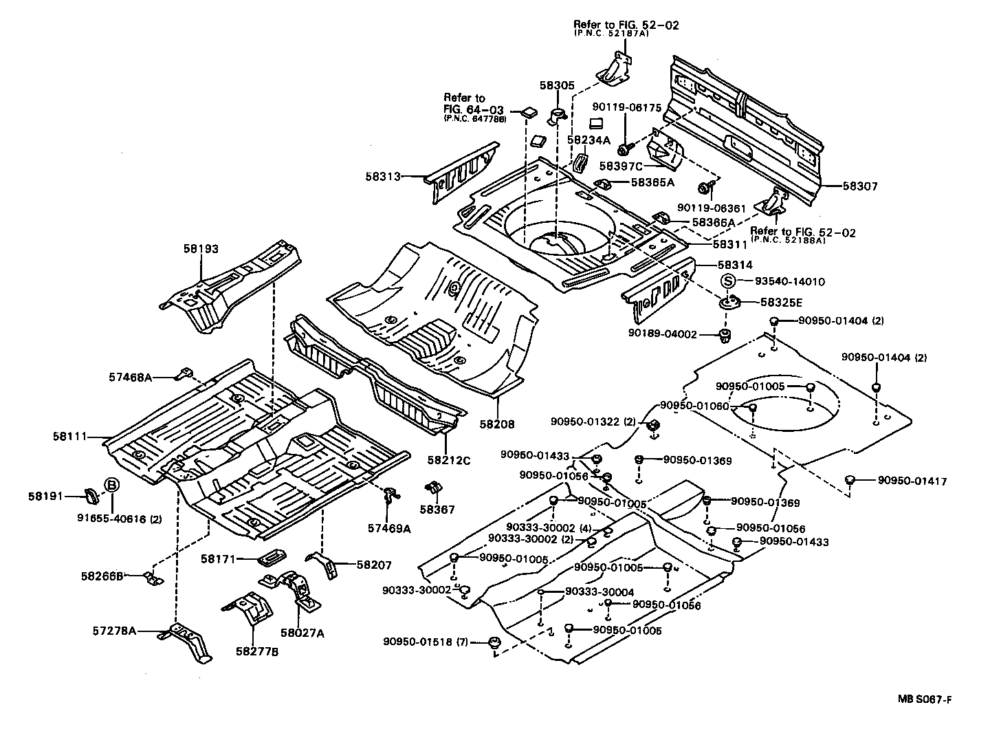 Exploded illustration MBS067F