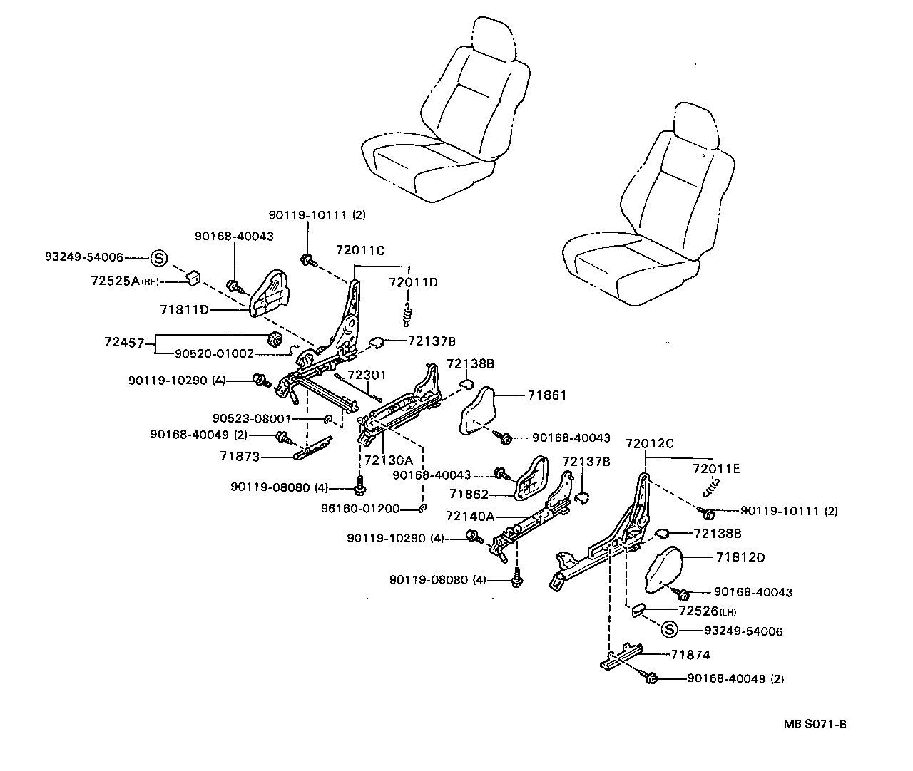 Exploded illustration MBS071B