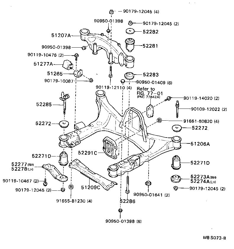 Exploded illustration MBS073B