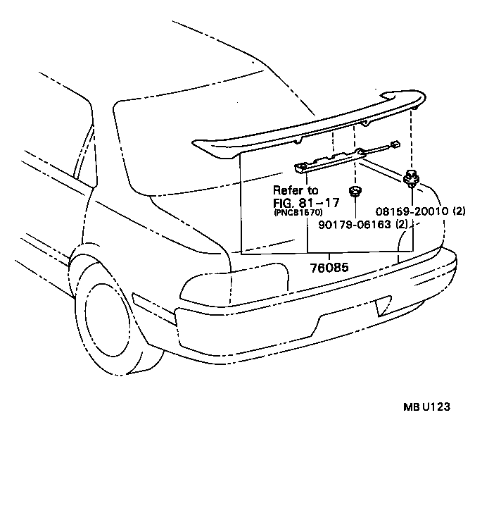 Exploded illustration MBU123