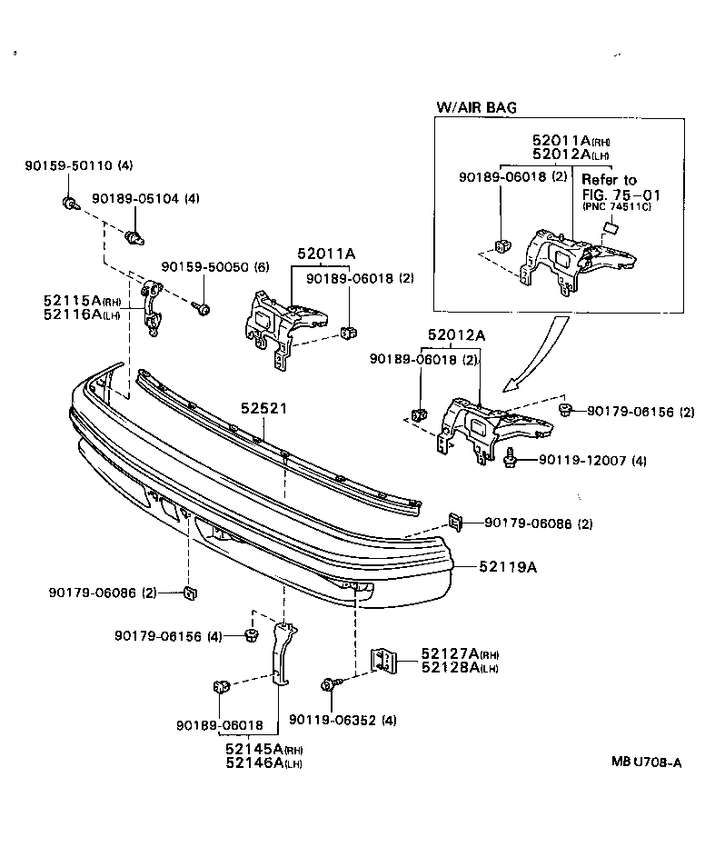 Exploded illustration MBU708A