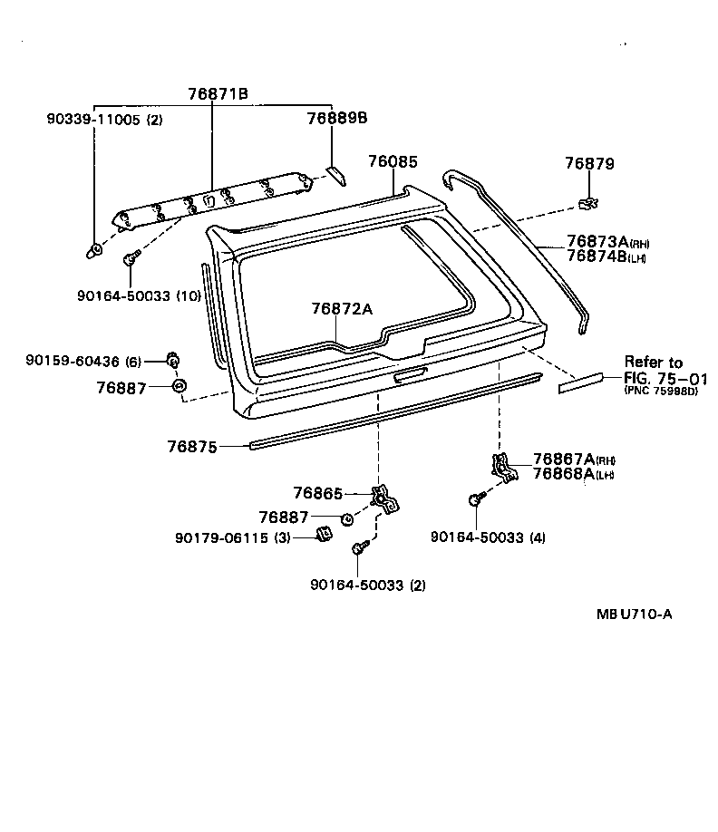 Exploded illustration MBU710A