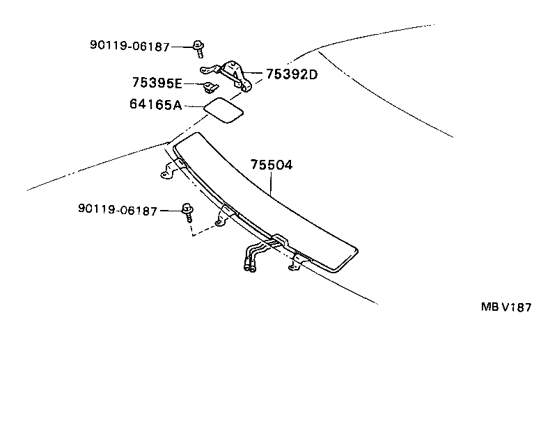 Exploded illustration MBV187