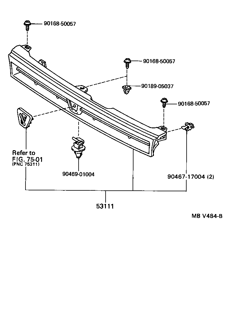 Exploded illustration MBV484B