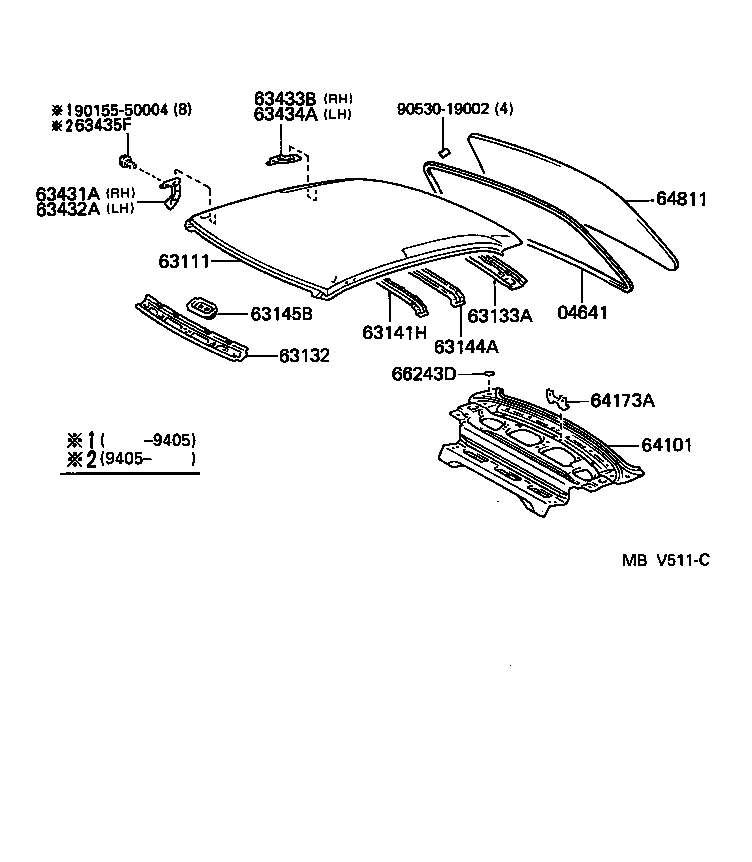 Exploded illustration MBV511C