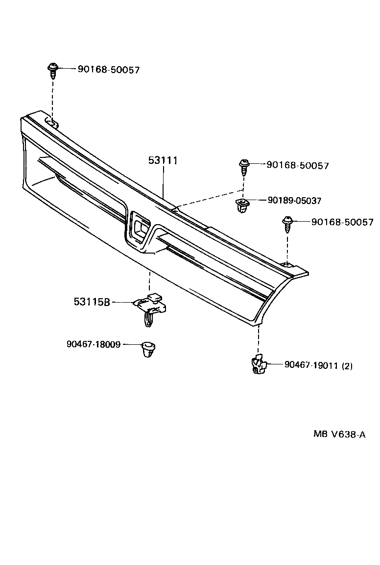 Exploded illustration MBV638A