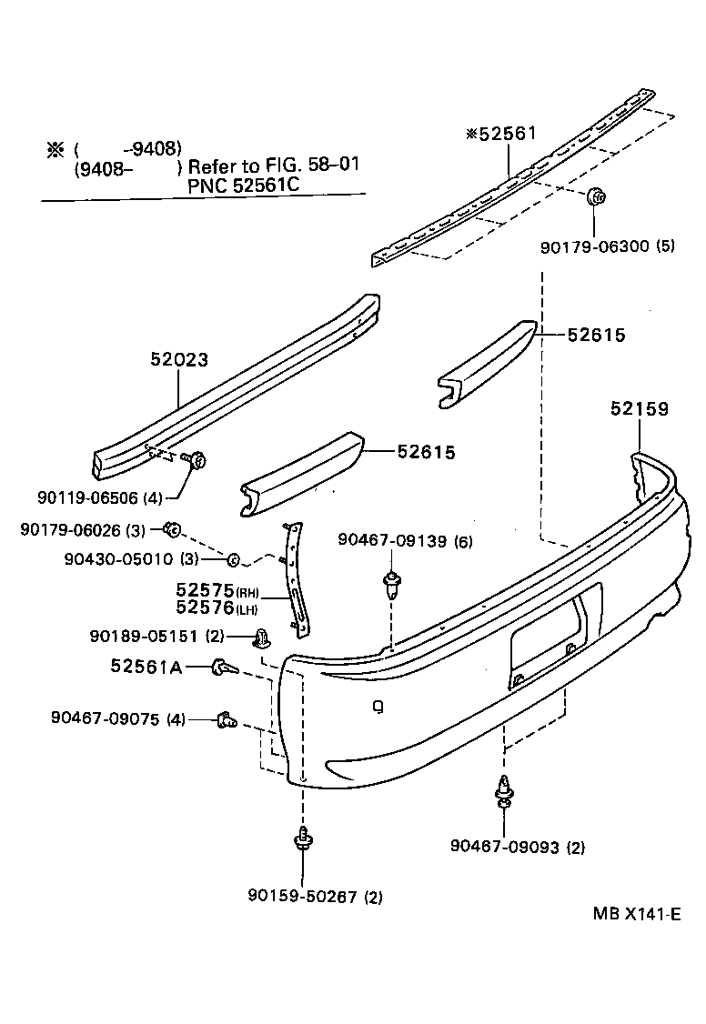 Exploded illustration MBX141E
