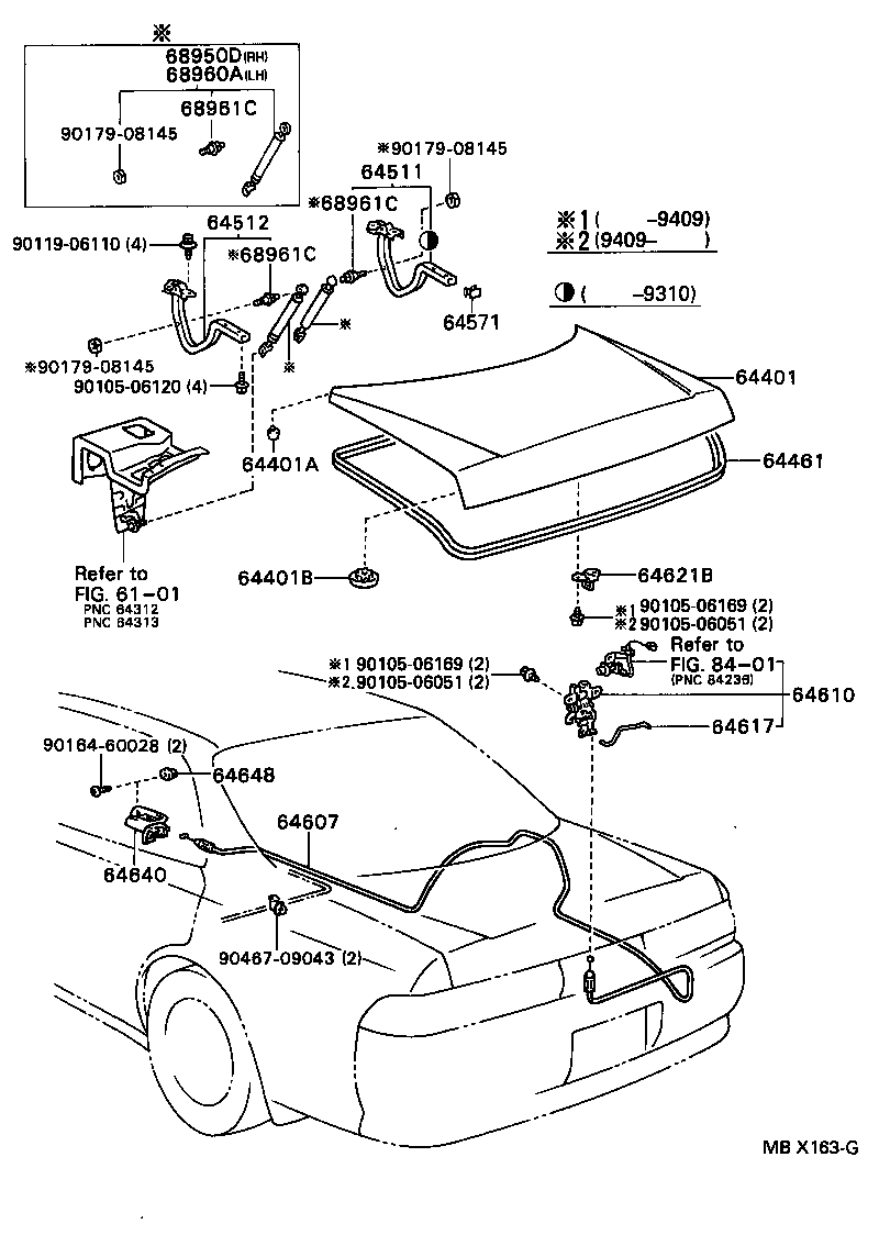 Exploded illustration MBX163G