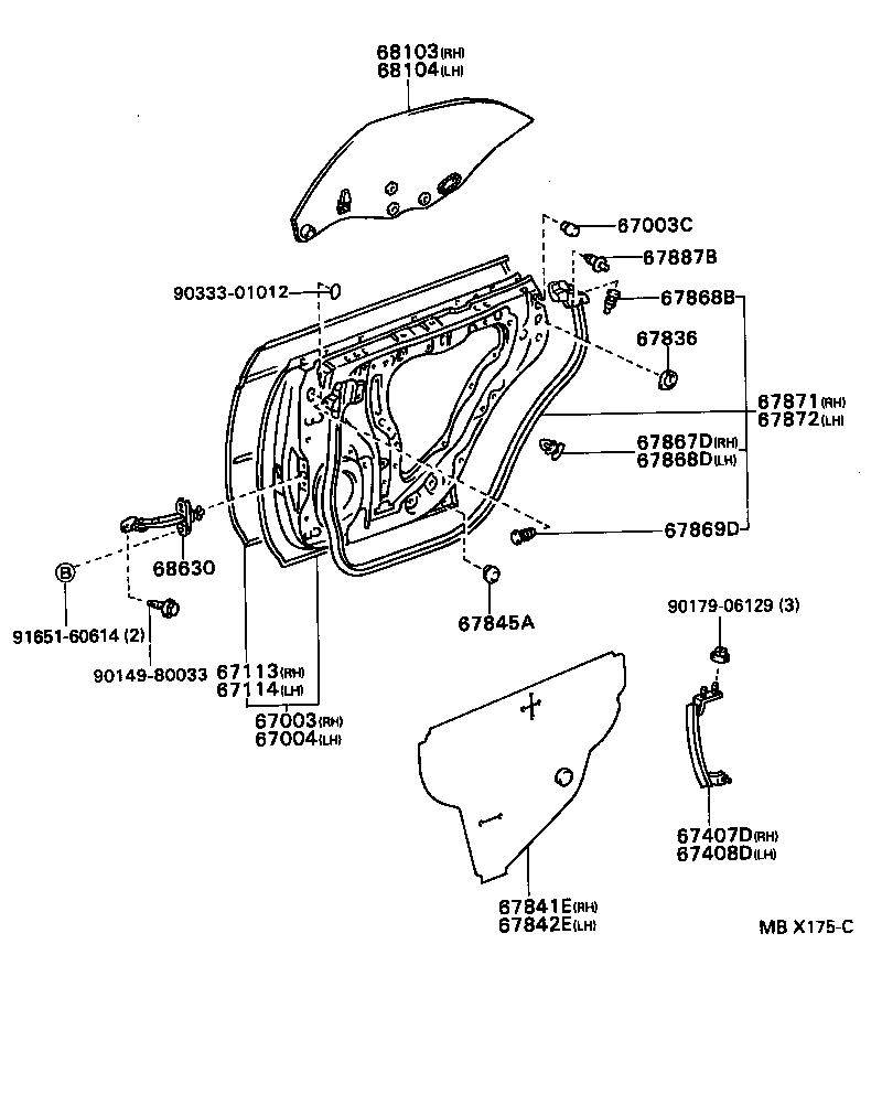 Exploded illustration MBX175C