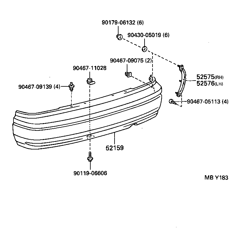 Exploded illustration MBY183