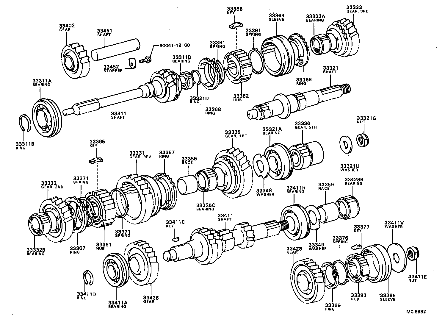 Exploded illustration MC8982