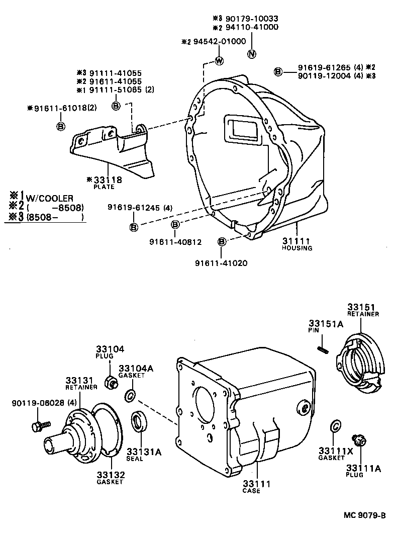 Exploded illustration MC9079B