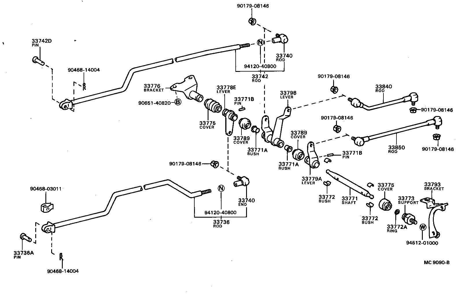 Exploded illustration MC9090B