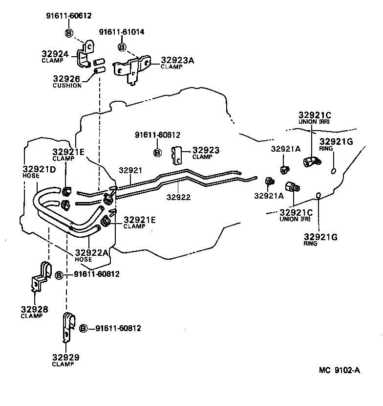 Exploded illustration MC9102A