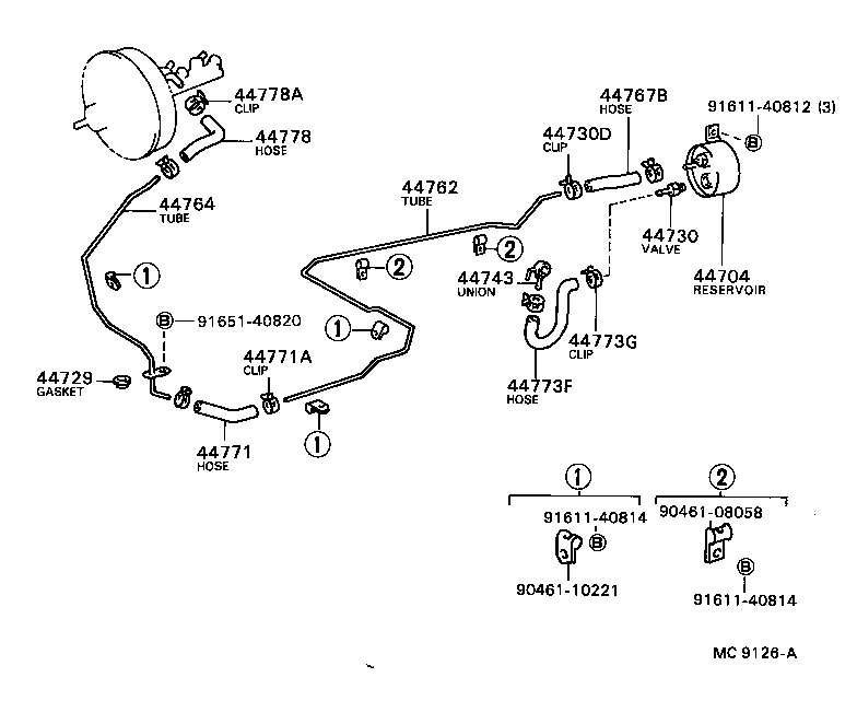 Exploded illustration MC9126A