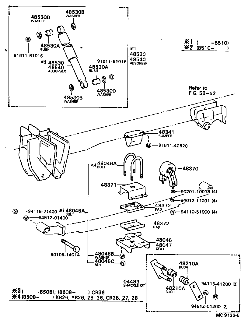 Exploded illustration MC9136E