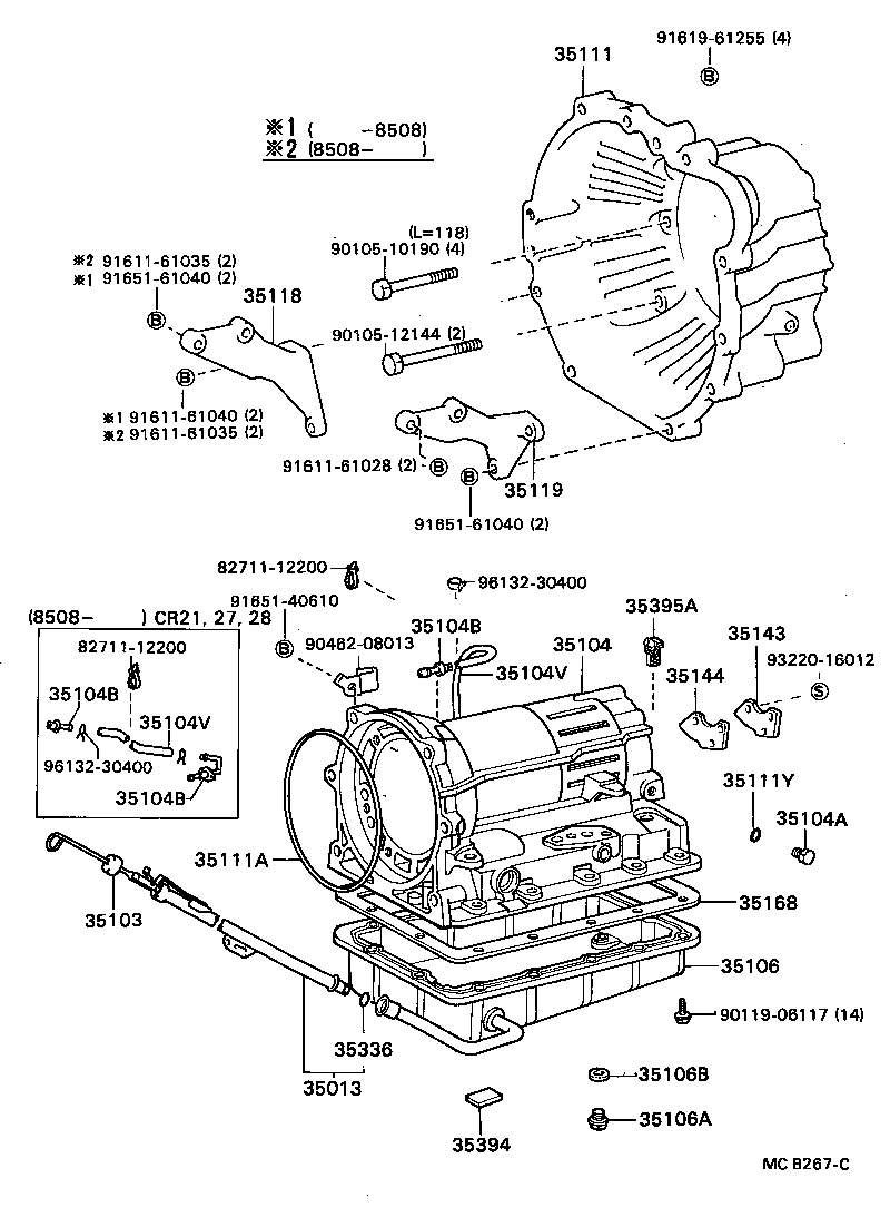 Exploded illustration MCB267C