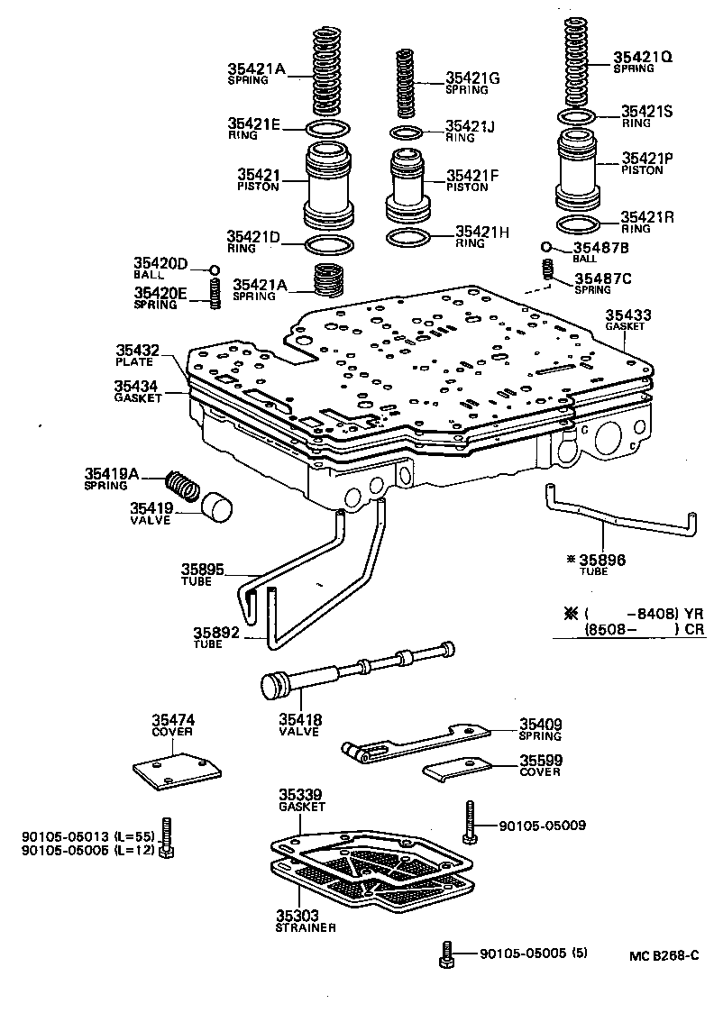 Exploded illustration MCB268C