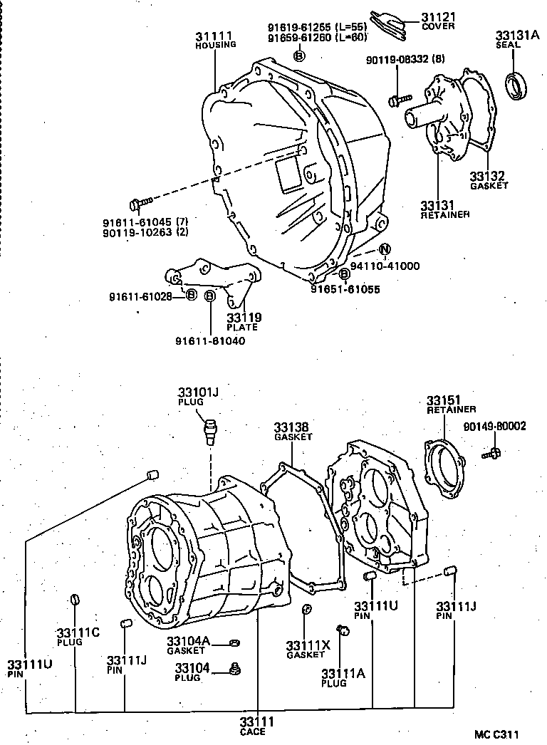 Exploded illustration MCC311