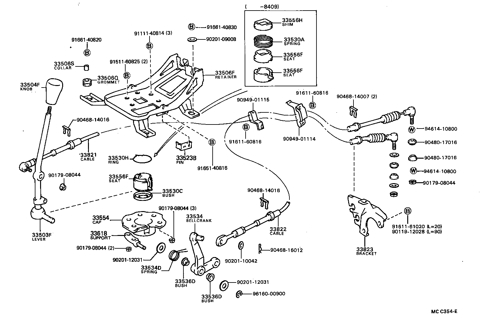Exploded illustration MCC354E