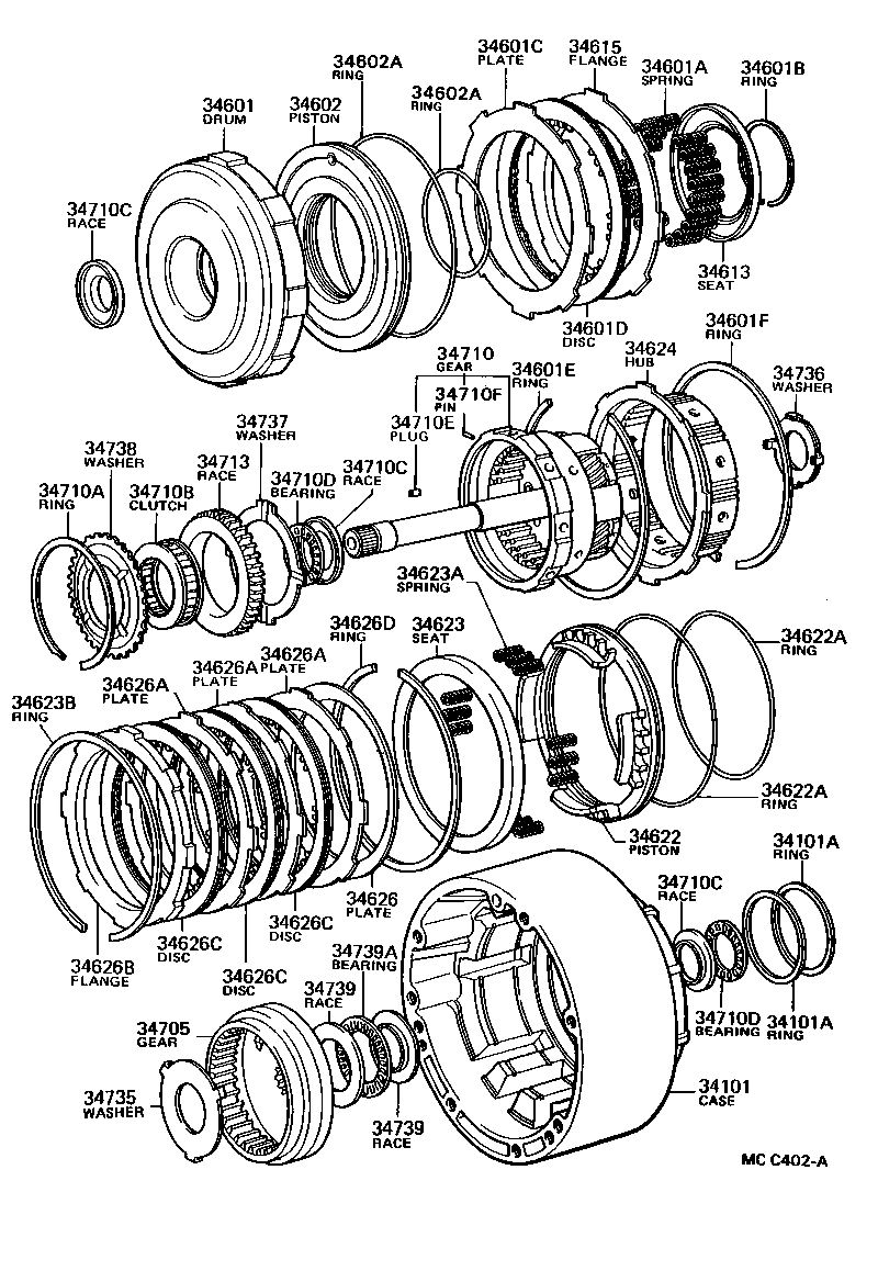 Exploded illustration MCC402A
