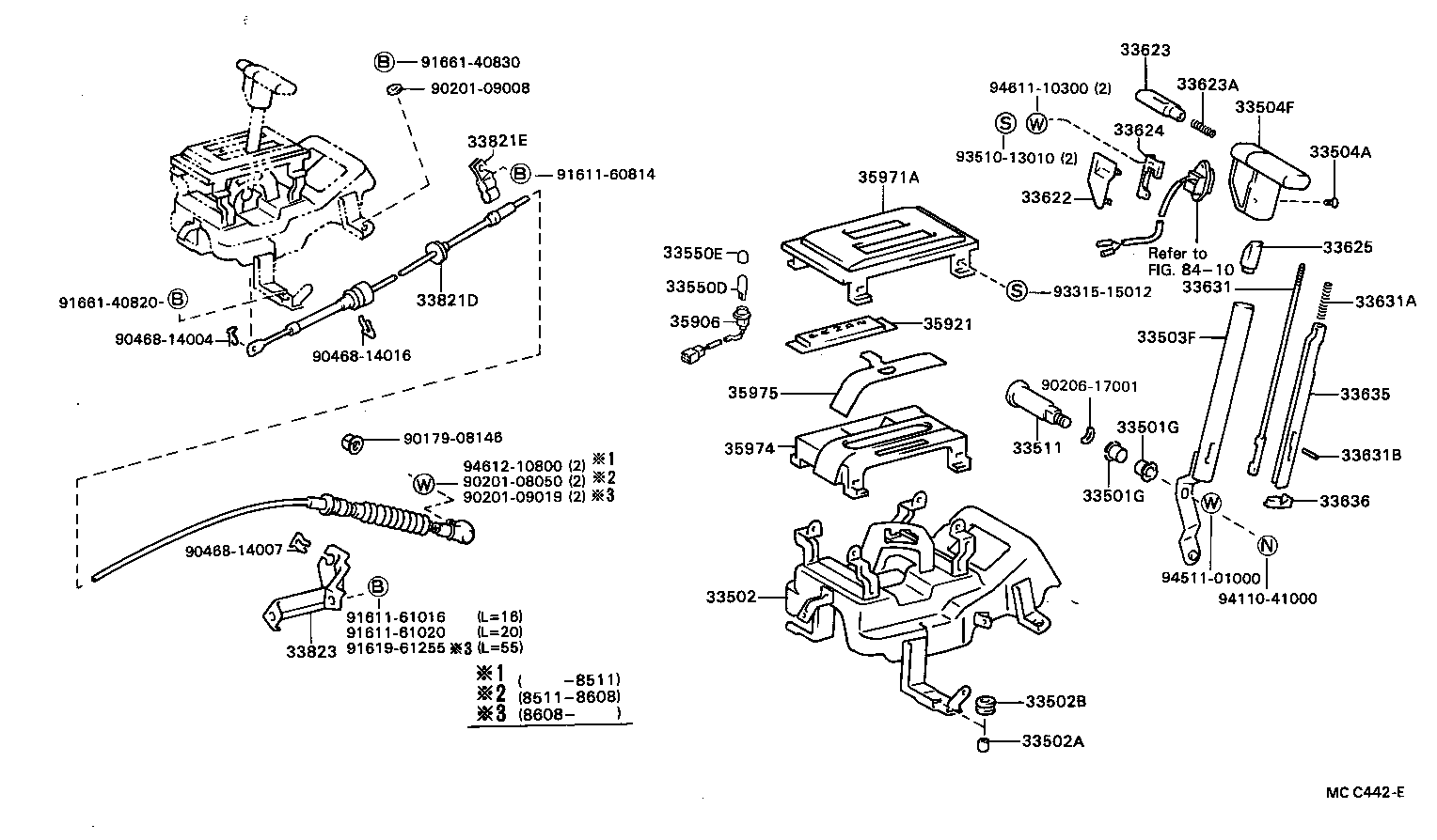 Exploded illustration MCC442E