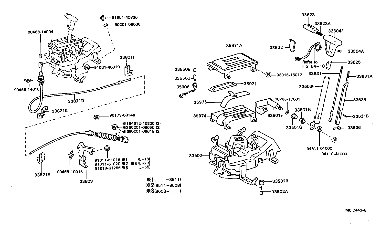 Exploded illustration MCC443G