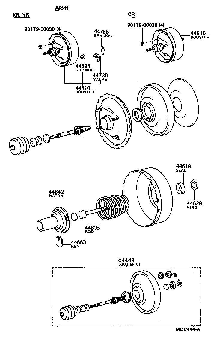 Exploded illustration MCC444A