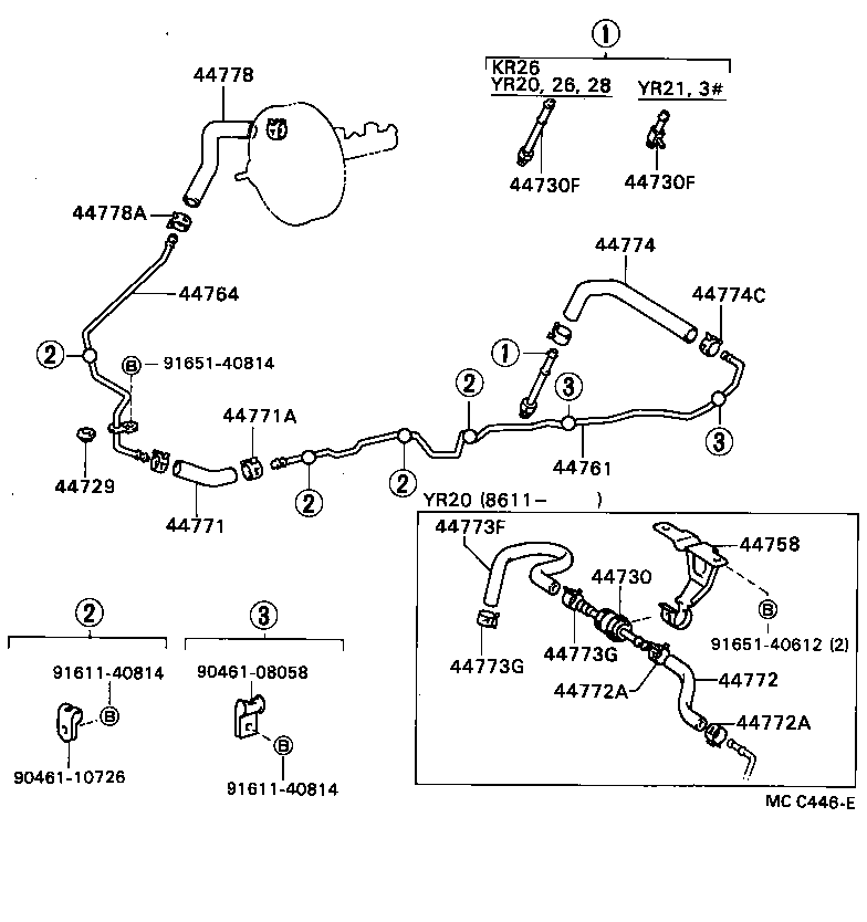 Exploded illustration MCC446E