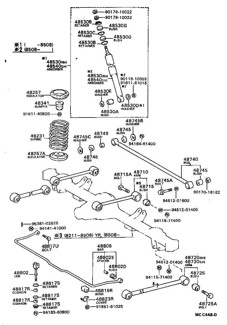 Exploded illustration MCC448D
