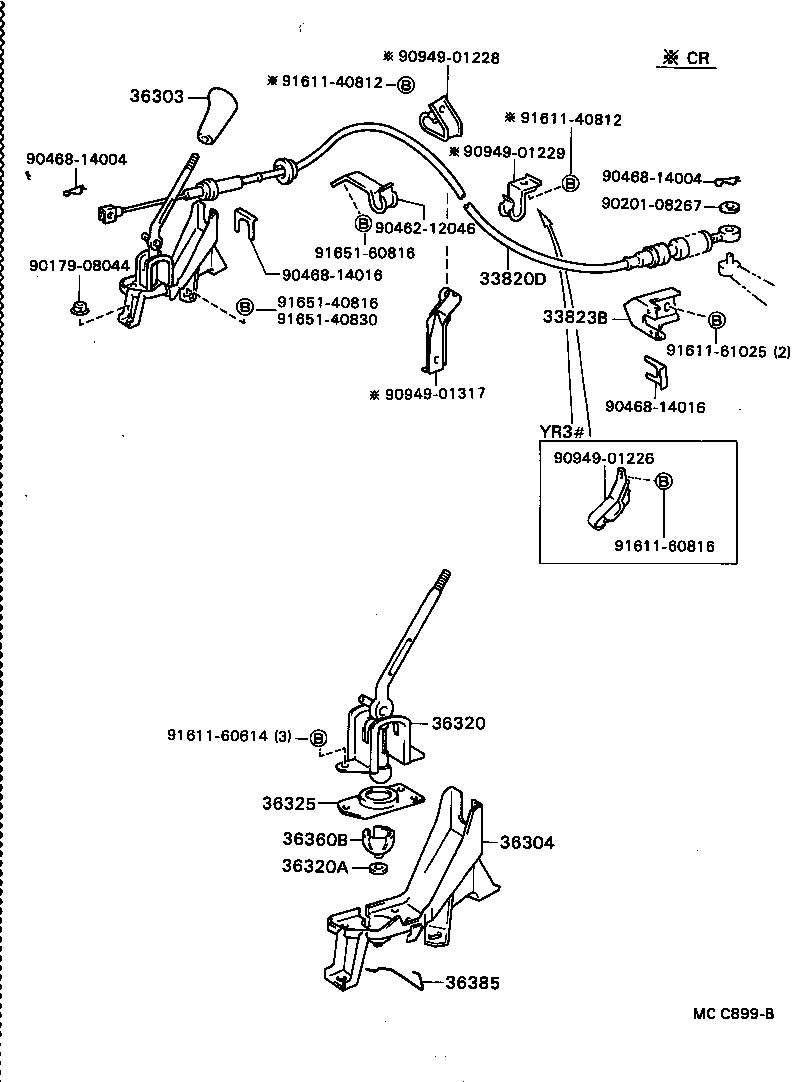 Exploded illustration MCC899B