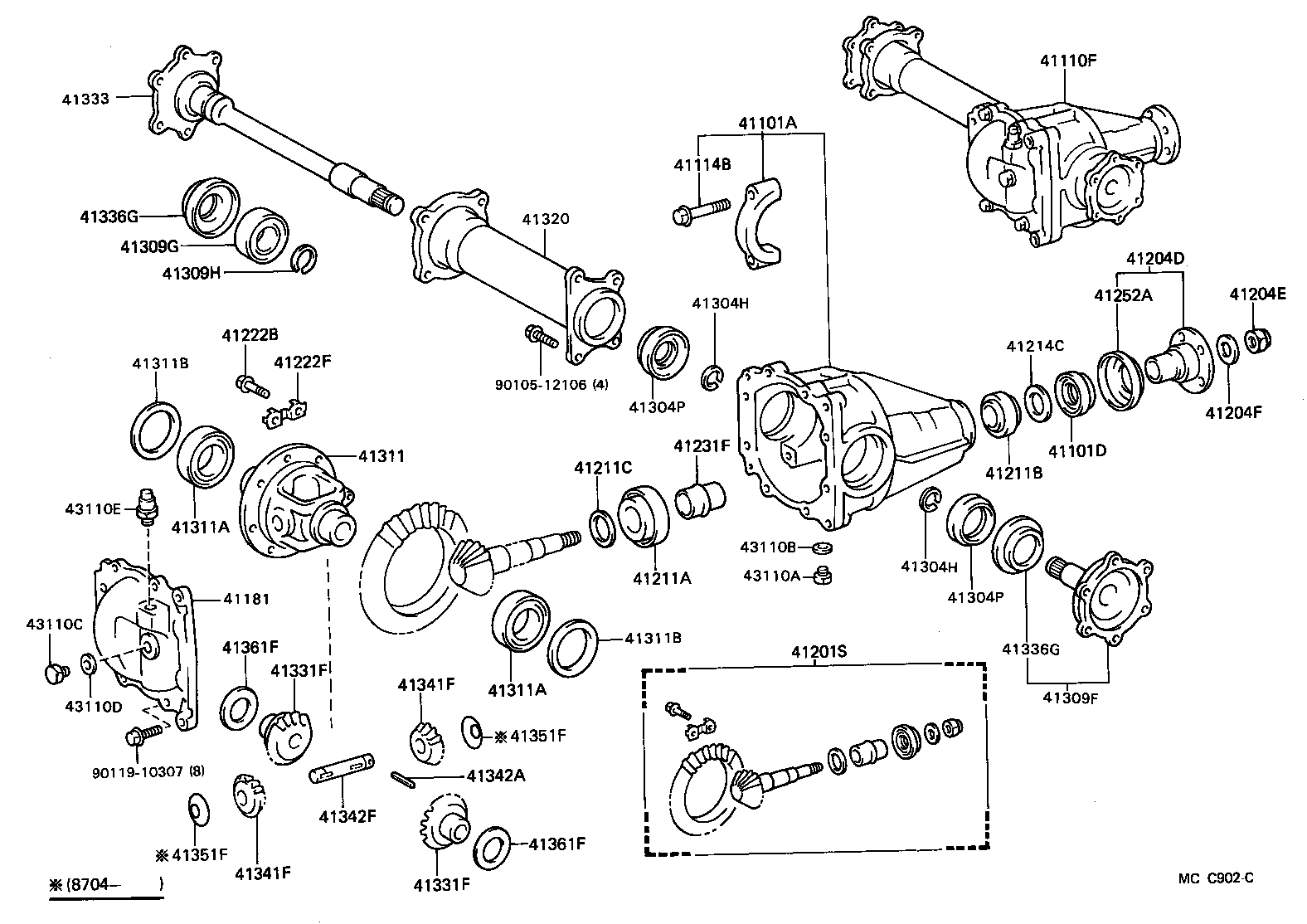 Exploded illustration MCC902C