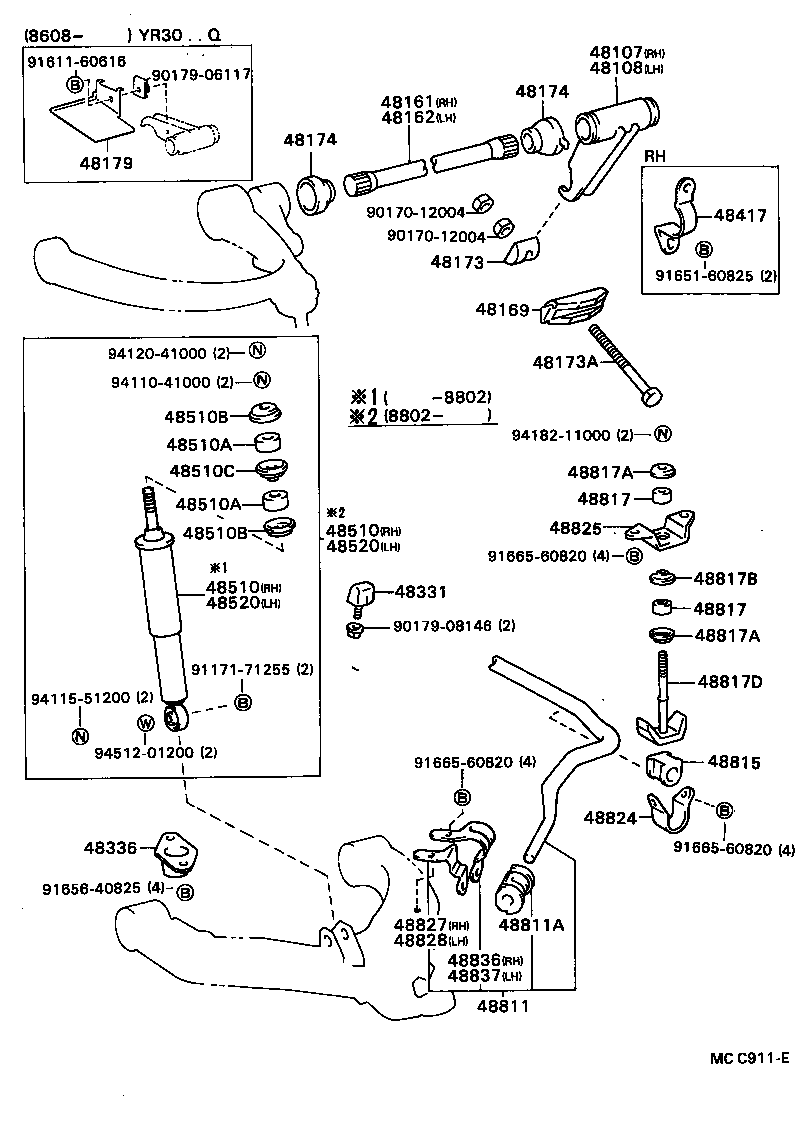 Exploded illustration MCC911E