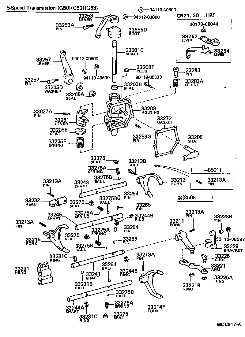 Exploded illustration MCC917A