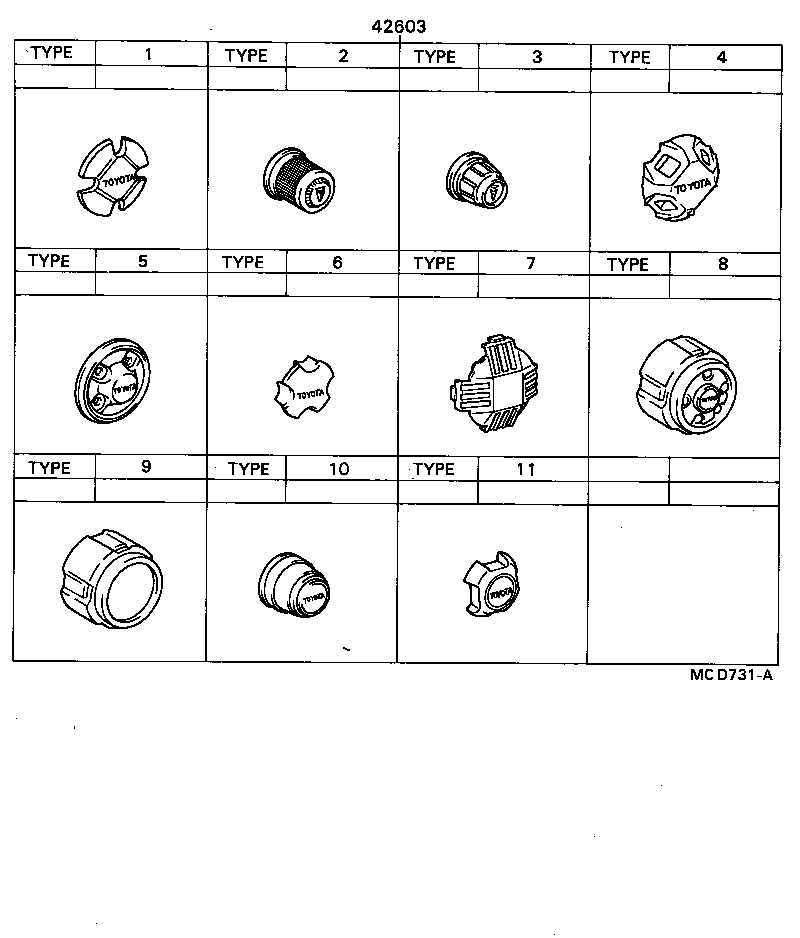 Exploded illustration MCD731A