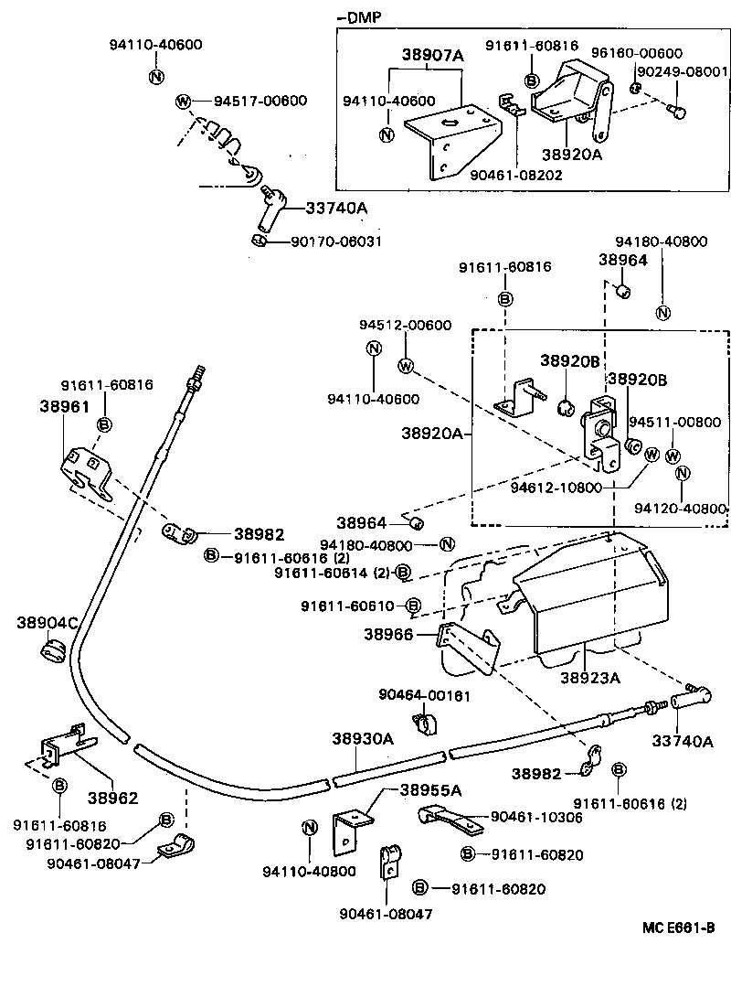 Exploded illustration MCE661B