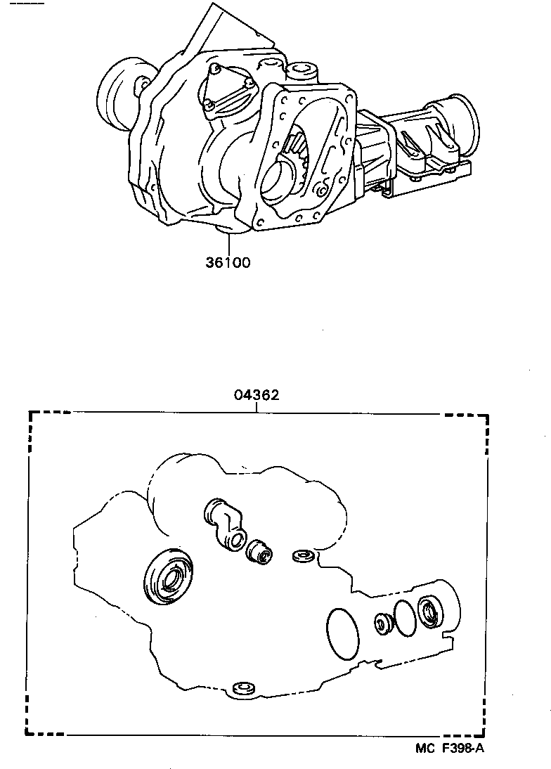 Exploded illustration MCF398A