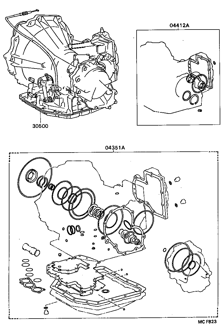 Exploded illustration MCF823