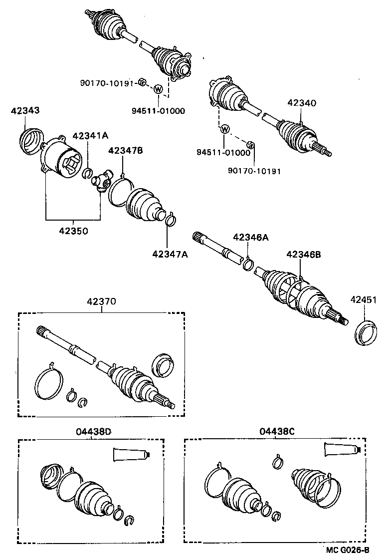 Exploded illustration MCG026B