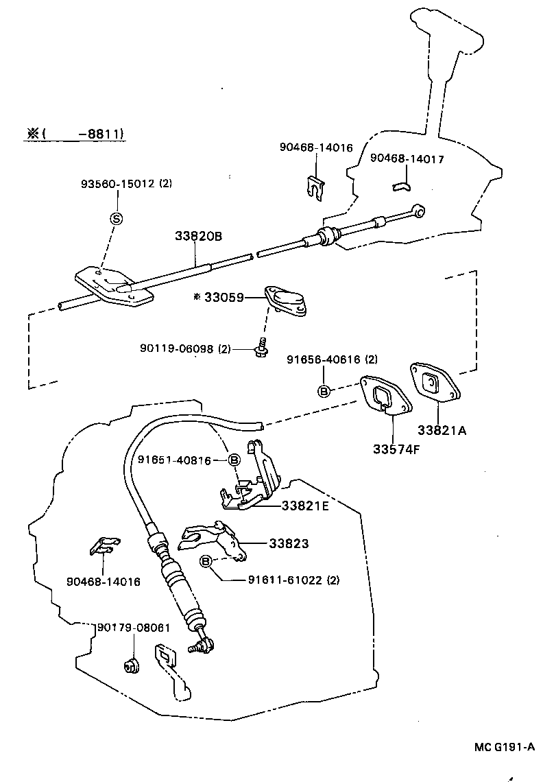 Exploded illustration MCG191A