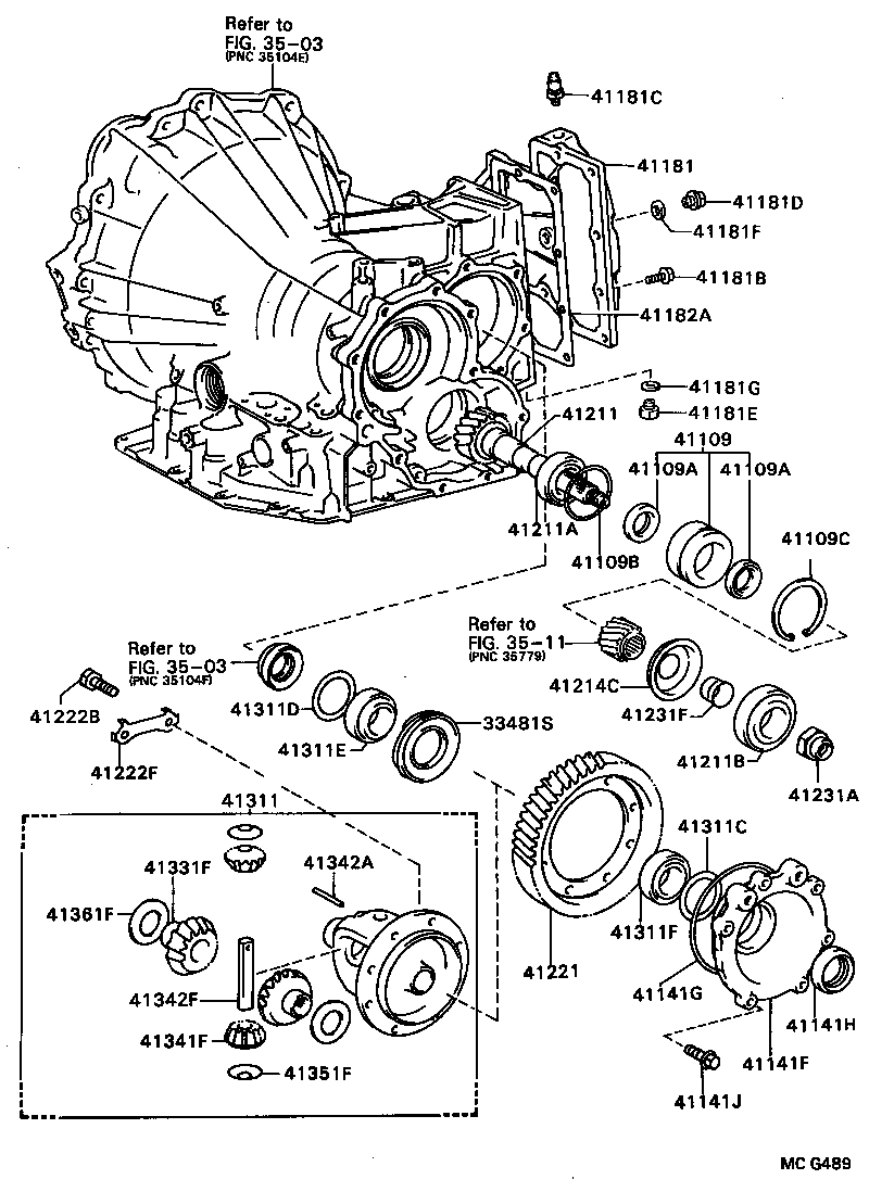 Exploded illustration MCG489