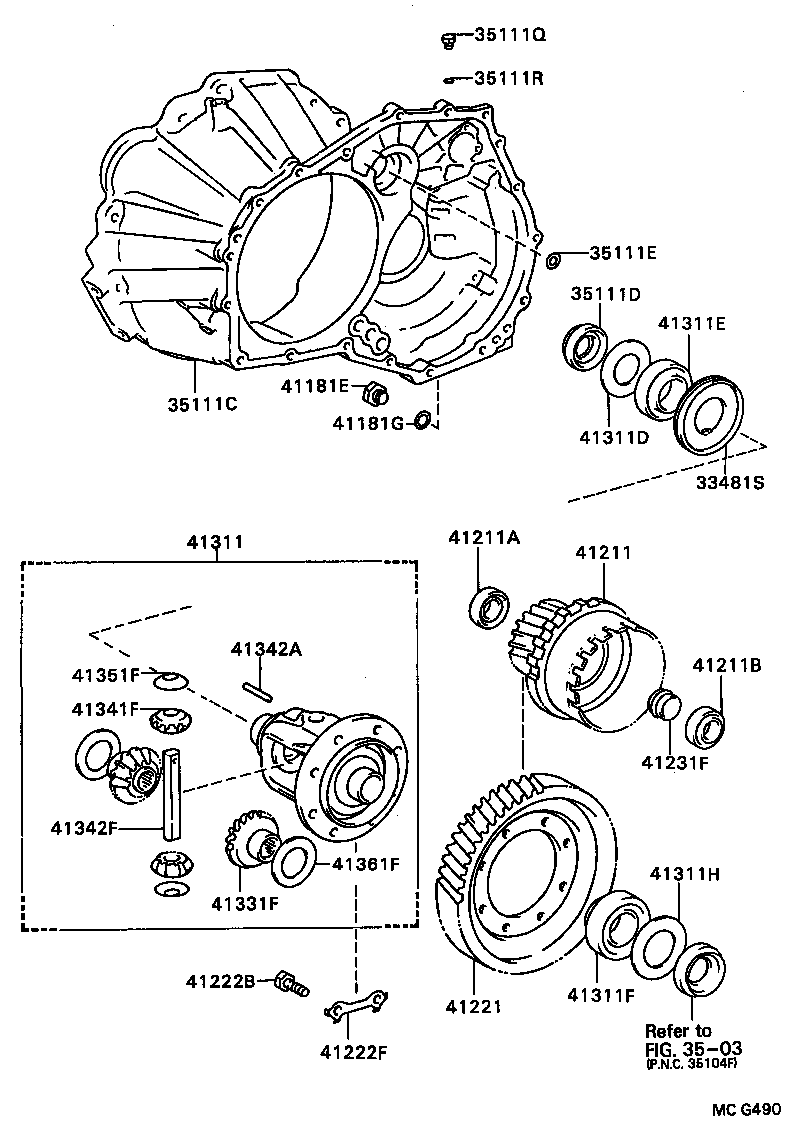 Exploded illustration MCG490