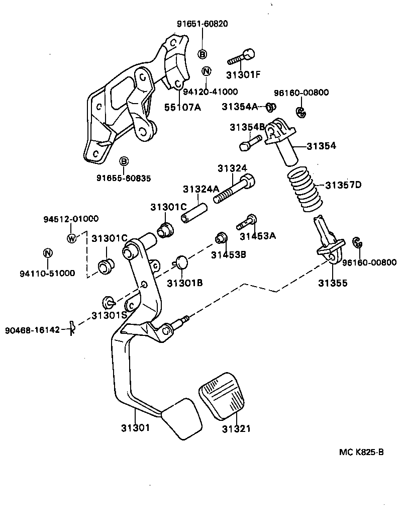 Exploded illustration MCK825B