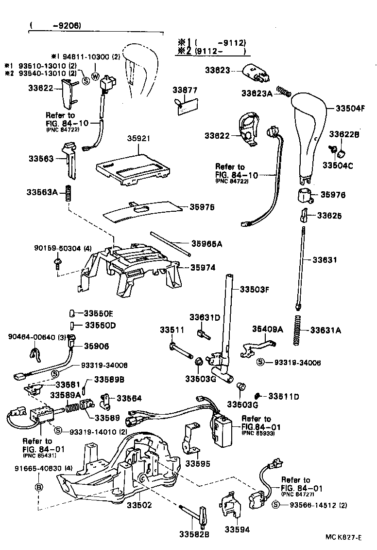 Exploded illustration MCK827E