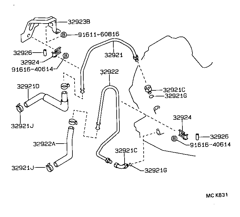 Exploded illustration MCK831