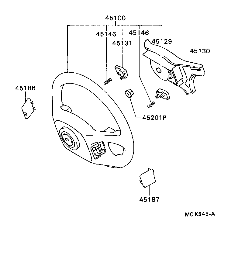 Exploded illustration MCK845A