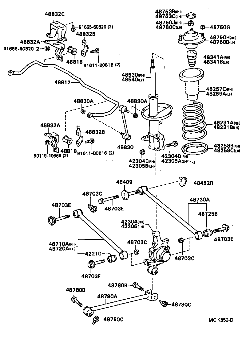 Exploded illustration MCK852D