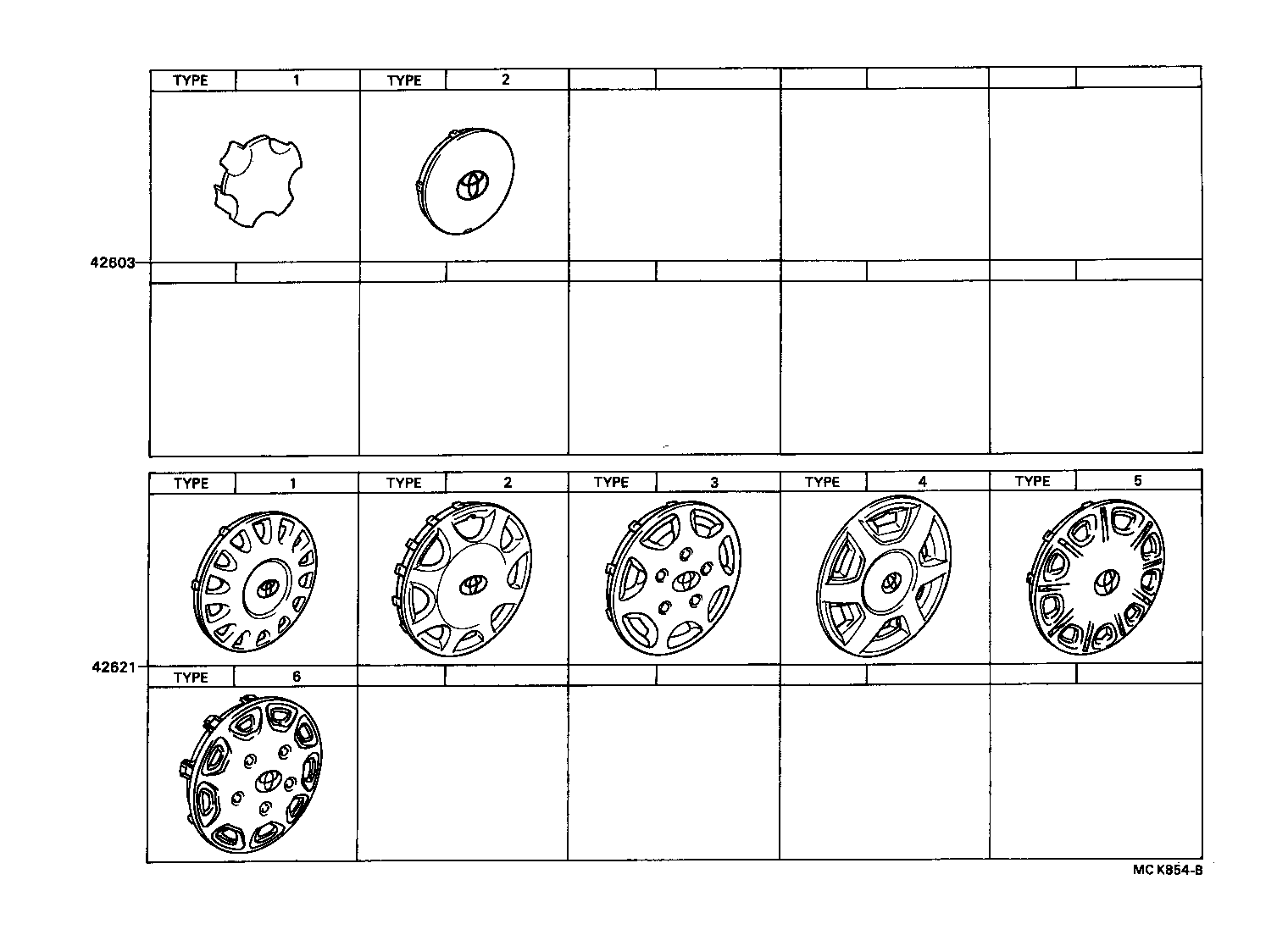 Exploded illustration MCK854B