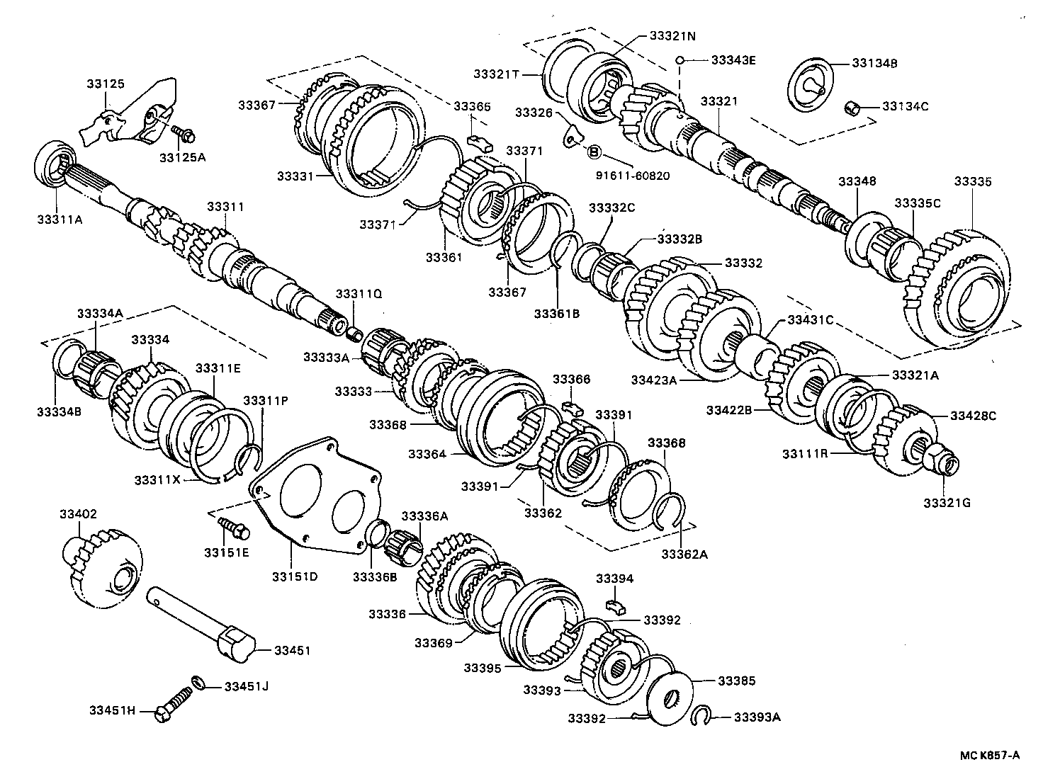 Exploded illustration MCK857A