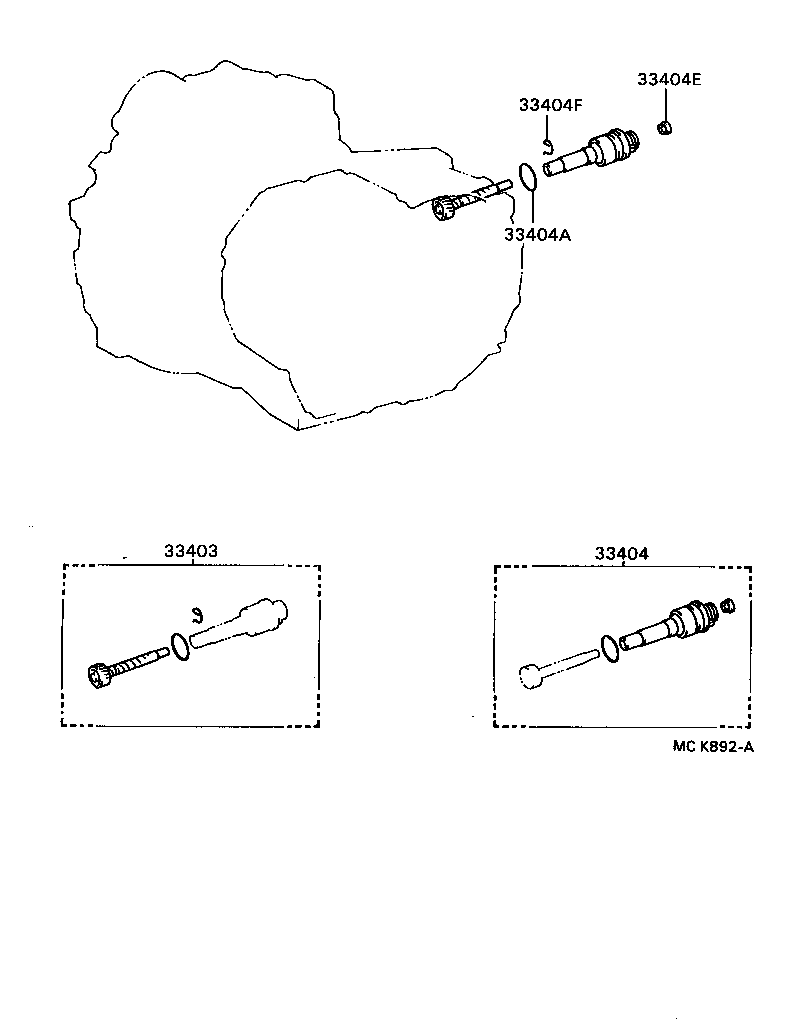 Exploded illustration MCK892A